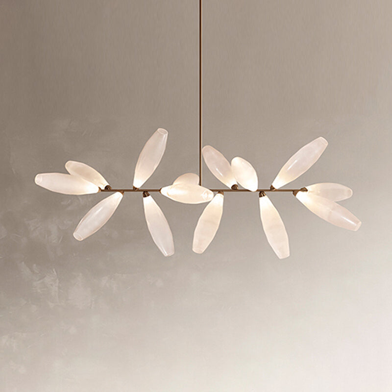 Modern Island Lamp Glass Shade Chandelier Light Fixture for Dining Room Kitchen