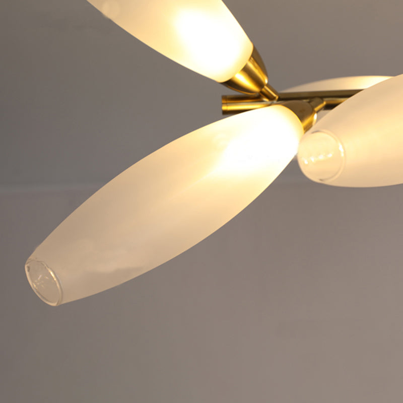 Modern Island Lamp Glass Shade Chandelier Light Fixture for Dining Room Kitchen