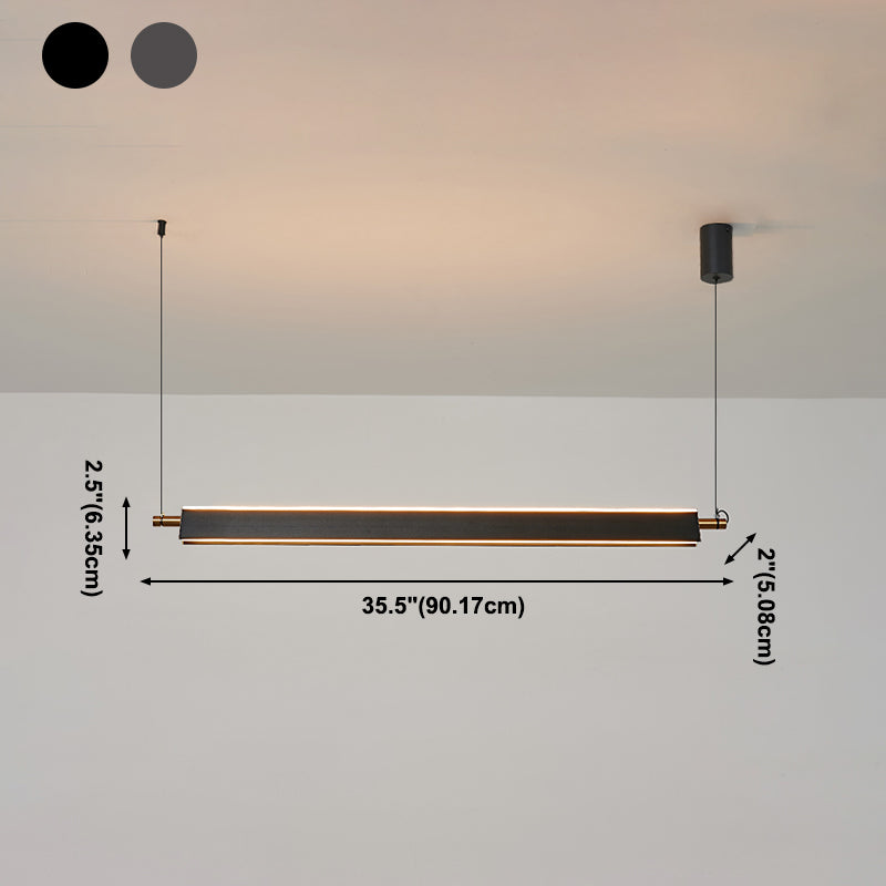 Estilo moderno Shape Shape Island Light Metal 2 Lights Island Light for Office