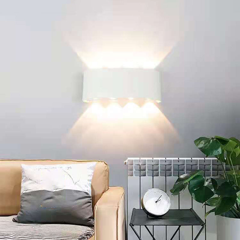Moderne Wandmontage Leichte einfache LED -Wandleuchtenlampenvorrichtung für Innen im Freien im Freien
