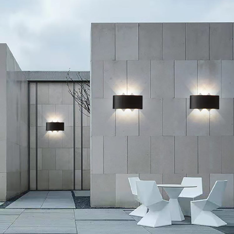 Moderne Wandmontage Leichte einfache LED -Wandleuchtenlampenvorrichtung für Innen im Freien im Freien