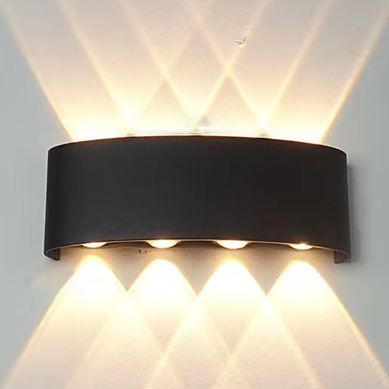 Moderne Wandmontage Leichte einfache LED -Wandleuchtenlampenvorrichtung für Innen im Freien im Freien