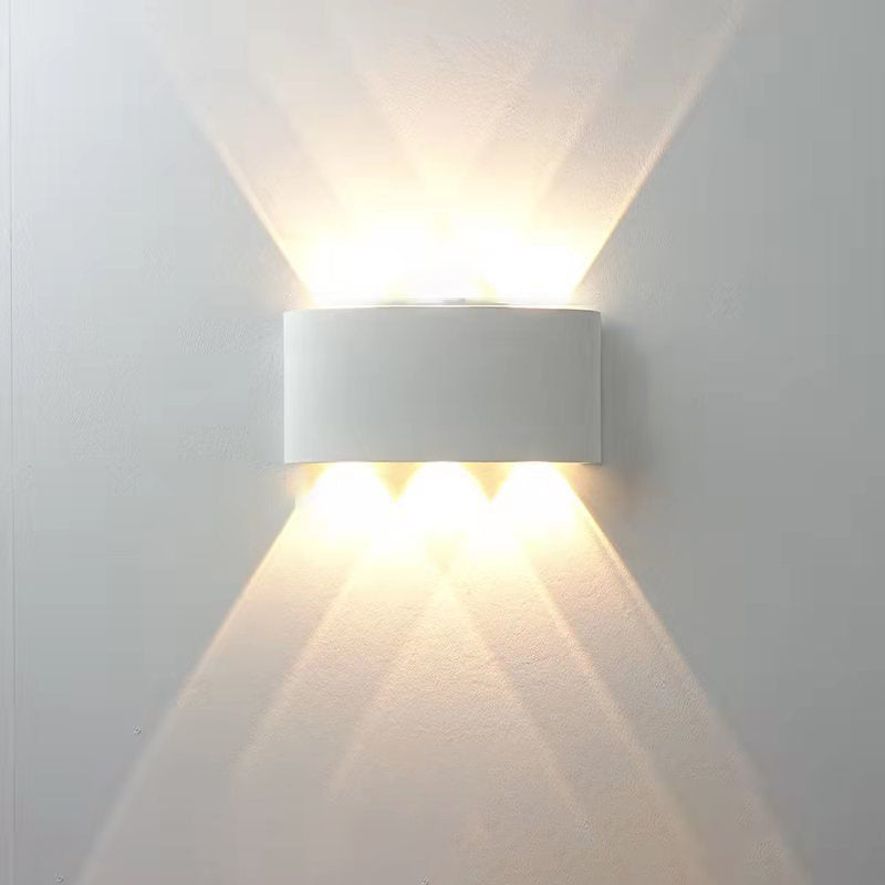 Moderne Wandmontage Leichte einfache LED -Wandleuchtenlampenvorrichtung für Innen im Freien im Freien