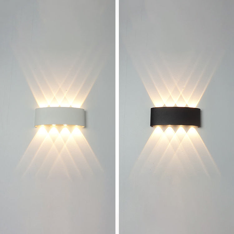 Moderne Wandmontage Leichte einfache LED -Wandleuchtenlampenvorrichtung für Innen im Freien im Freien