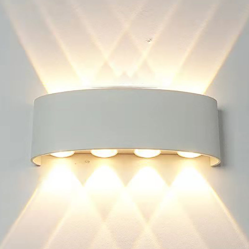 Moderne Wandmontage Leichte einfache LED -Wandleuchtenlampenvorrichtung für Innen im Freien im Freien