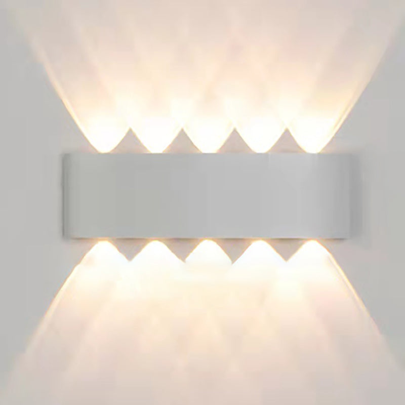 Moderne Wandmontage Leichte einfache LED -Wandleuchtenlampenvorrichtung für Innen im Freien im Freien