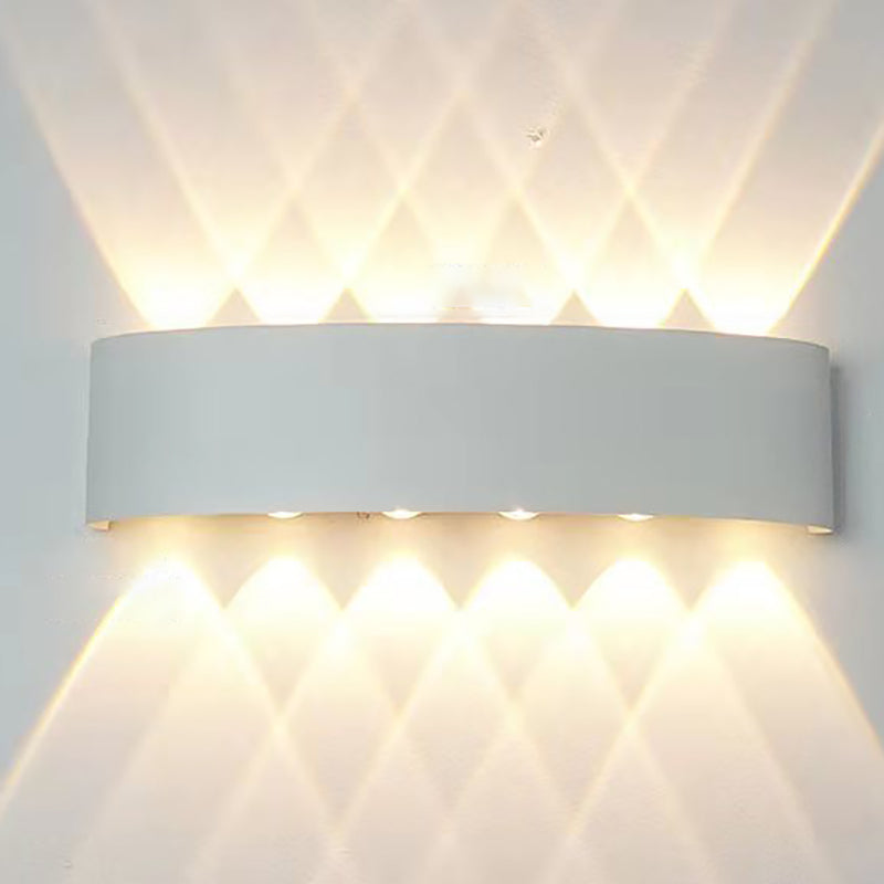 Moderne Wandmontage Leichte einfache LED -Wandleuchtenlampenvorrichtung für Innen im Freien im Freien