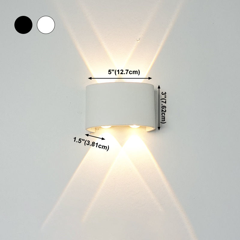 Moderne Wandmontage Leichte einfache LED -Wandleuchtenlampenvorrichtung für Innen im Freien im Freien