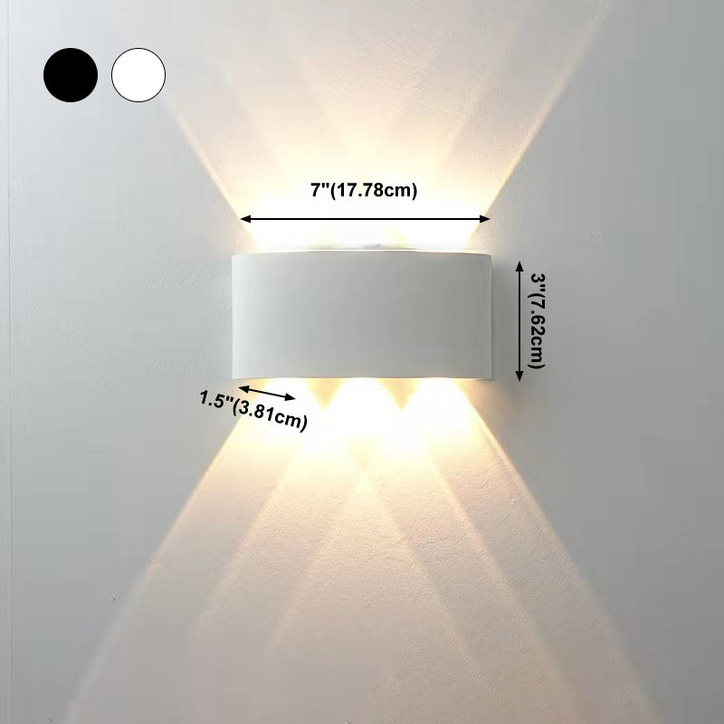 Moderne Wandmontage Leichte einfache LED -Wandleuchtenlampenvorrichtung für Innen im Freien im Freien