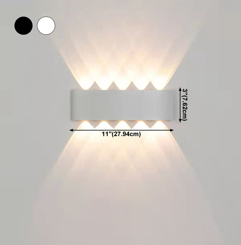 Moderne Wandmontage Leichte einfache LED -Wandleuchtenlampenvorrichtung für Innen im Freien im Freien