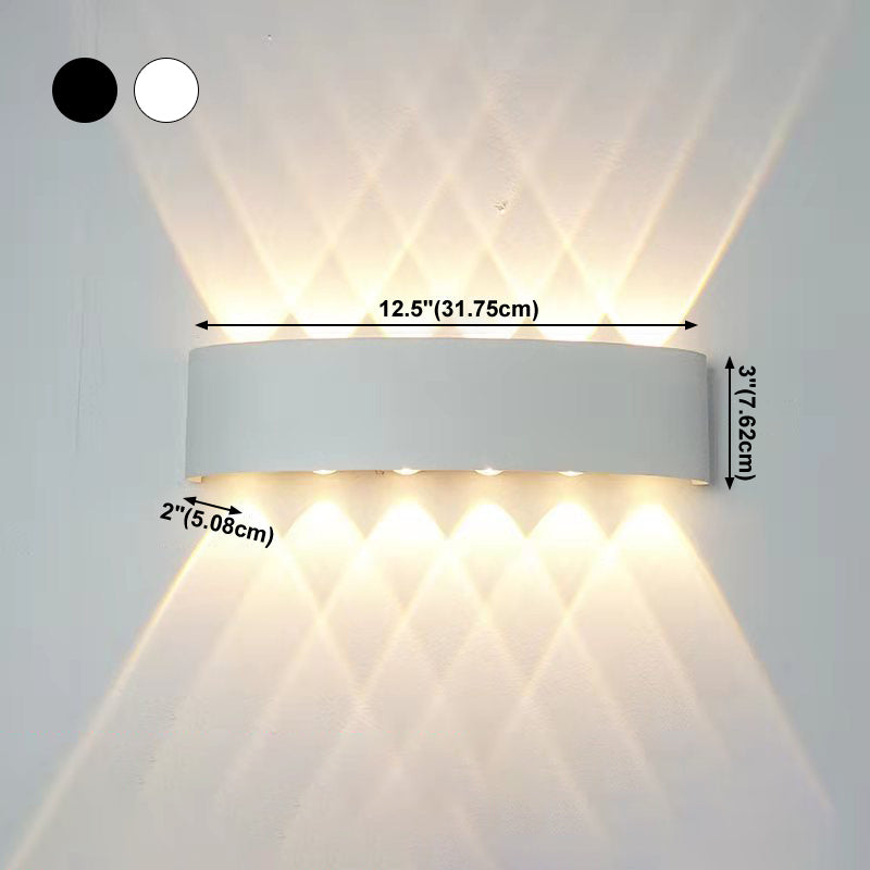 Moderne Wandmontage Leichte einfache LED -Wandleuchtenlampenvorrichtung für Innen im Freien im Freien
