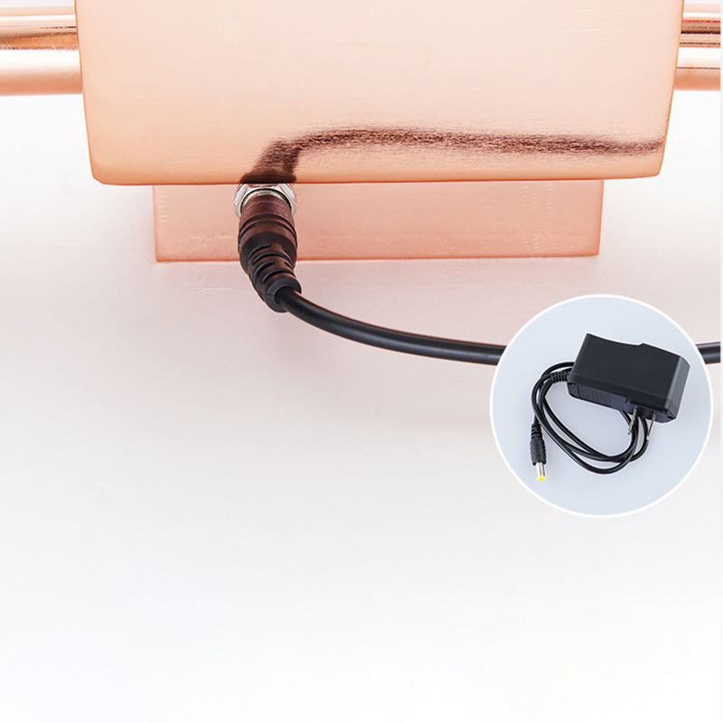 Luz de pared LED de forma geométrica de estilo de pared de estilo moderno con sombra de metal para dormitorio