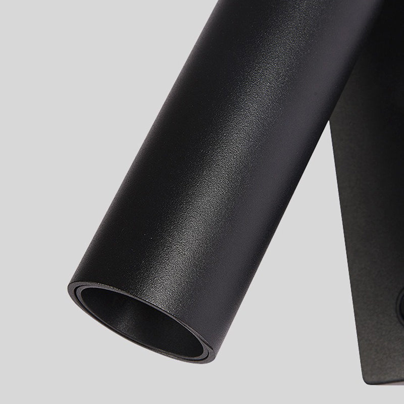 Éclairage d'applications à LED simple Dispose de luminaire mural cylindrique avec nuance métallique