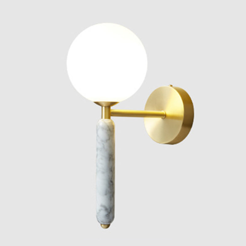 Moderne einfache Wandleuchten mit einem Kopf Marmorwand montierte Leuchte für Wohnzimmer