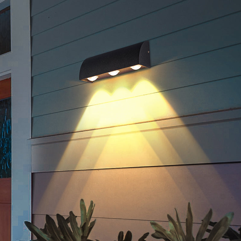 Géométrique contemporain Simple Murce LED 3 Light Murd Murd Lightture pour extérieur