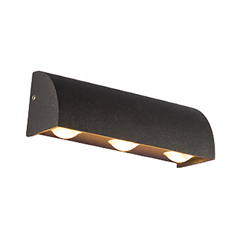 Géométrique contemporain Simple Murce LED 3 Light Murd Murd Lightture pour extérieur