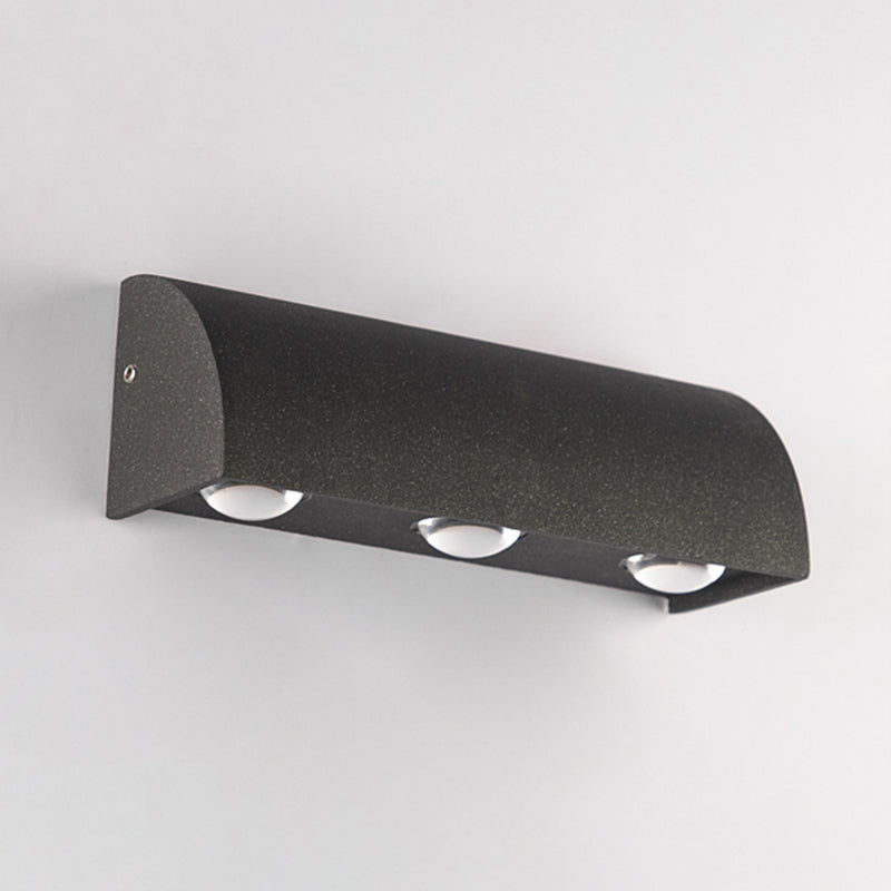 Géométrique contemporain Simple Murce LED 3 Light Murd Murd Lightture pour extérieur