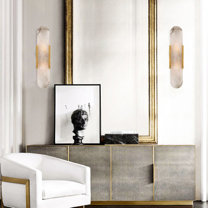 Moderne einfache Style Marmor Wandleuchte LED LED Wandleuchte Lampenvorrichtung