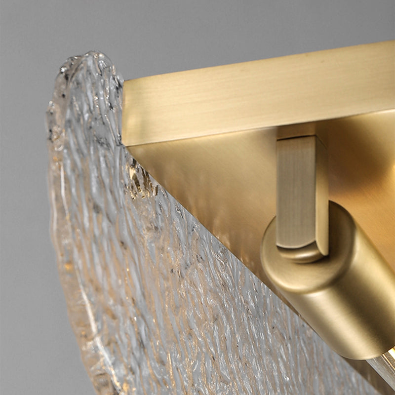 Accesorio de iluminación colgante sombreado Simplicidad Cenina de vidrio Luz de techo de la isla en oro