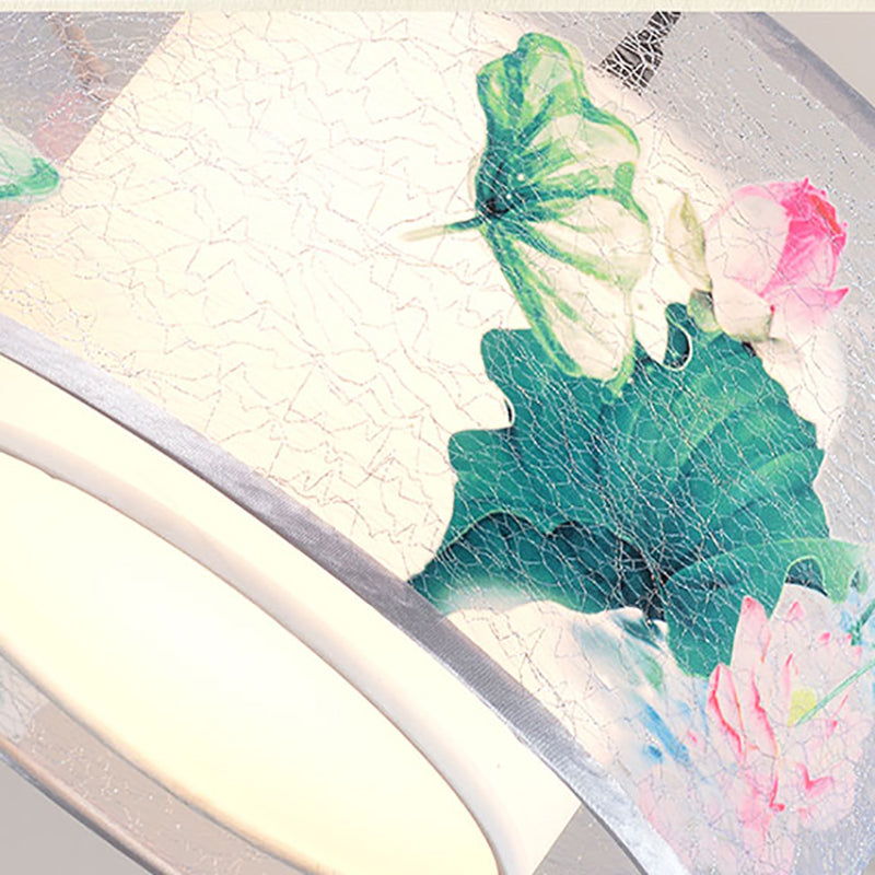 Plafonnier encastré en tissu de style chinois pour salon