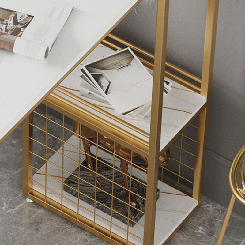 Tavolo da cocktail bar top in pietra tavolo da stoccaggio in metallo in metallo da 42 pollici