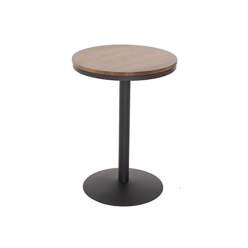 Industrial Style Bar Table Wood and Metal Pub Table for Coffee Shop