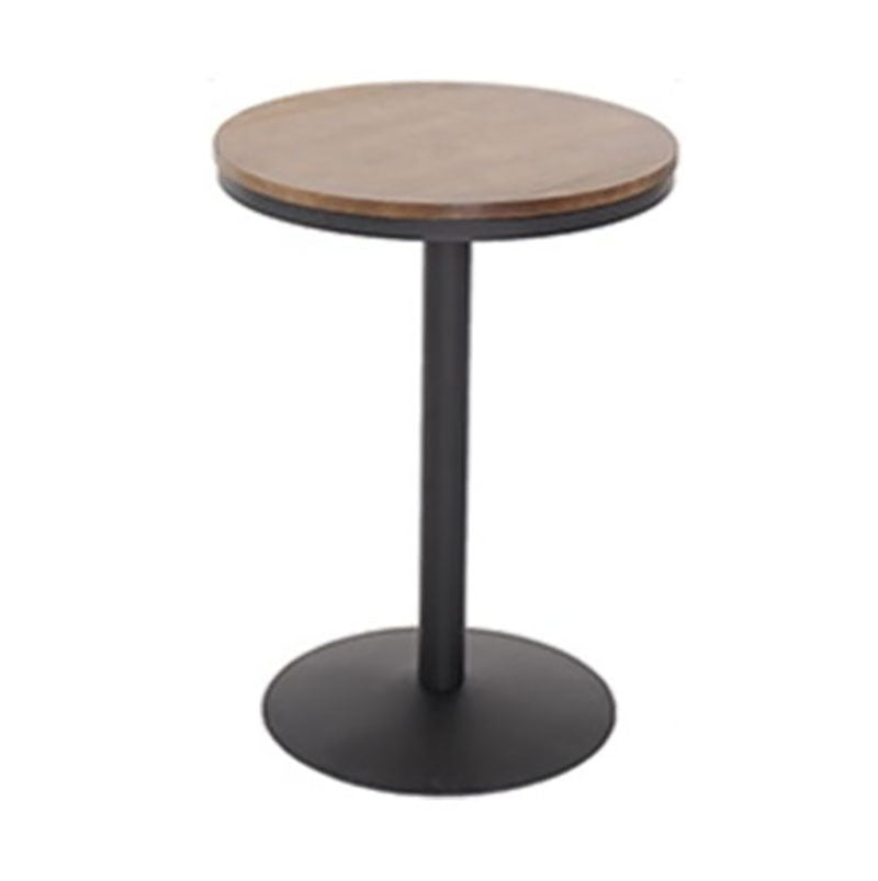 Industrial Style Bar Table Wood and Metal Pub Table for Coffee Shop