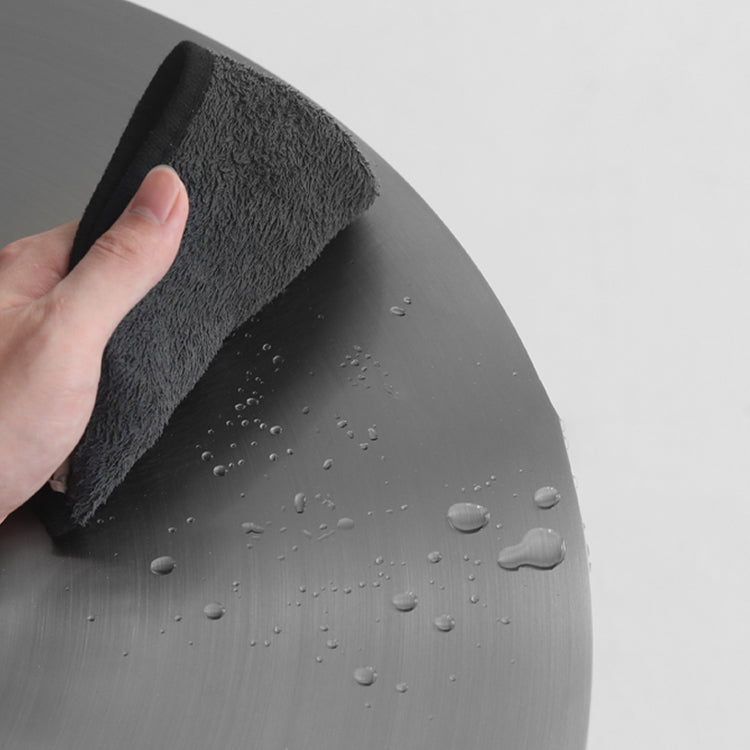 Mesa de comedor de barra contemporánea Mesa de cóctel de altura de barra de acero con base de pedestal en plata