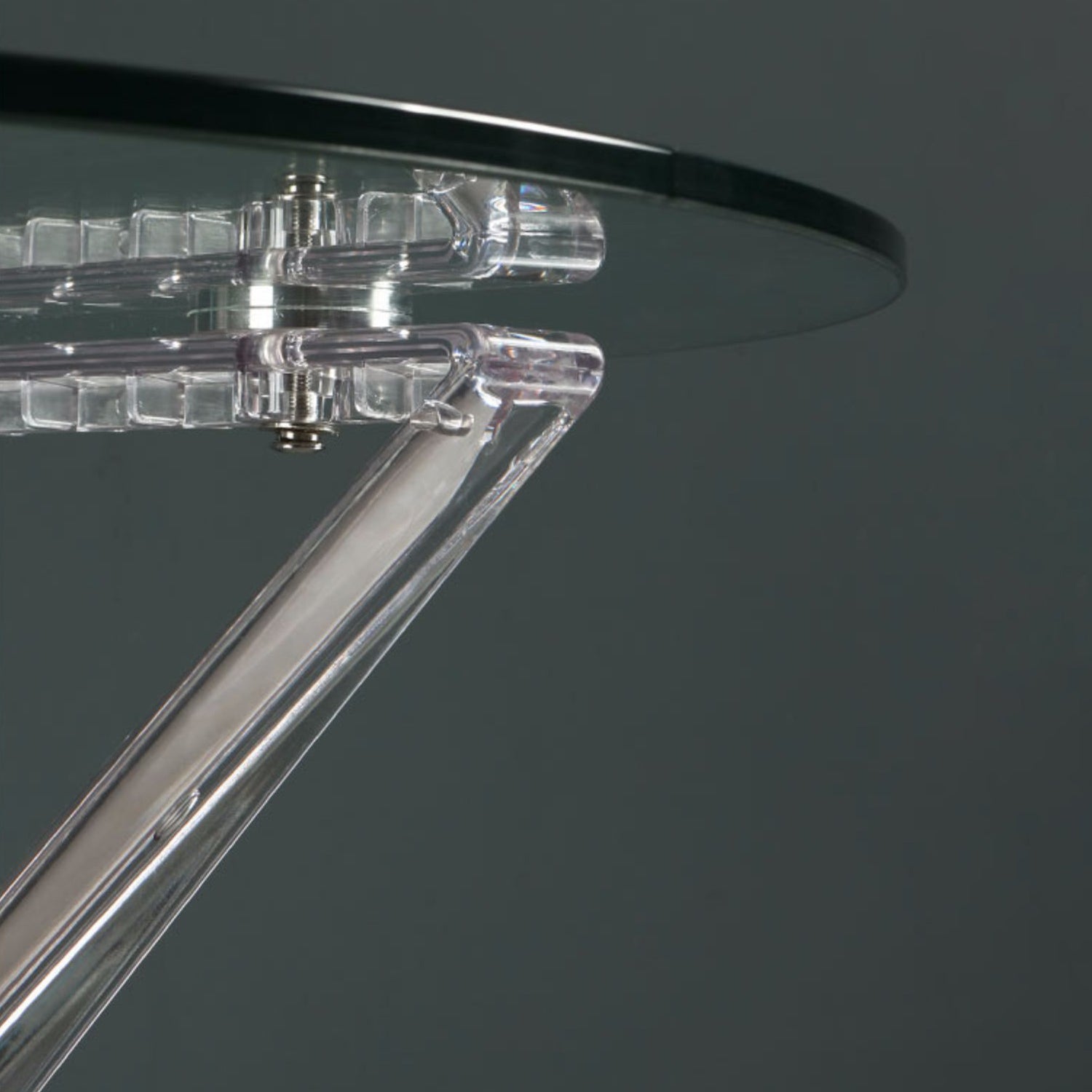 Tavolo da pranzo in stile moderno 31,5 "tavolo da pranzo in vetro rotondo in vetro per uso domestico