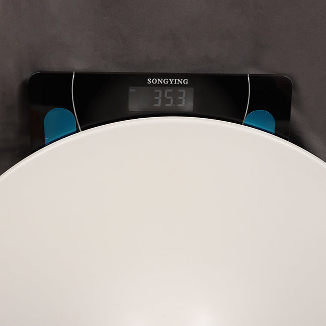 Dinettetafel in eigentijdse stijl, rond stenen meubilair met tulponderstel