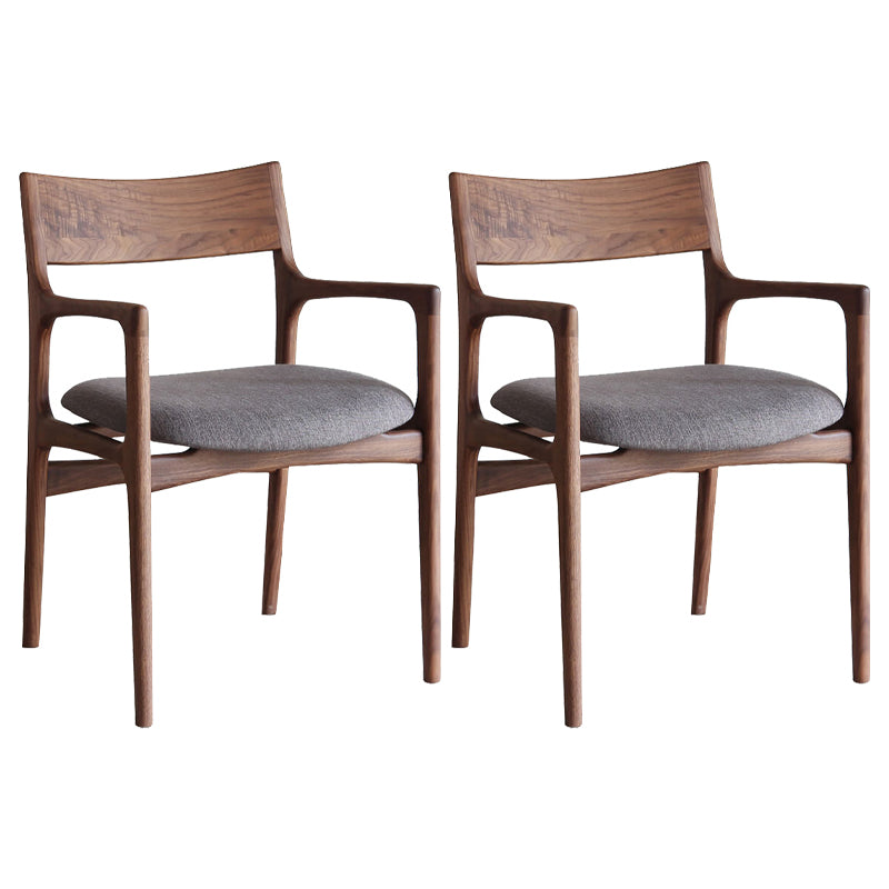 Silla de madera de fresno de estilo tradicional, sillones con respaldo abierto para cocina y comedor