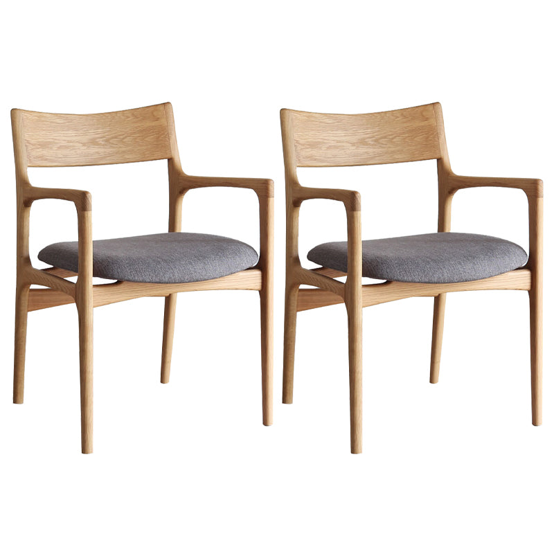 Silla de madera de fresno de estilo tradicional, sillones con respaldo abierto para cocina y comedor