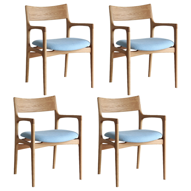 Silla de madera de fresno de estilo tradicional, sillones con respaldo abierto para cocina y comedor