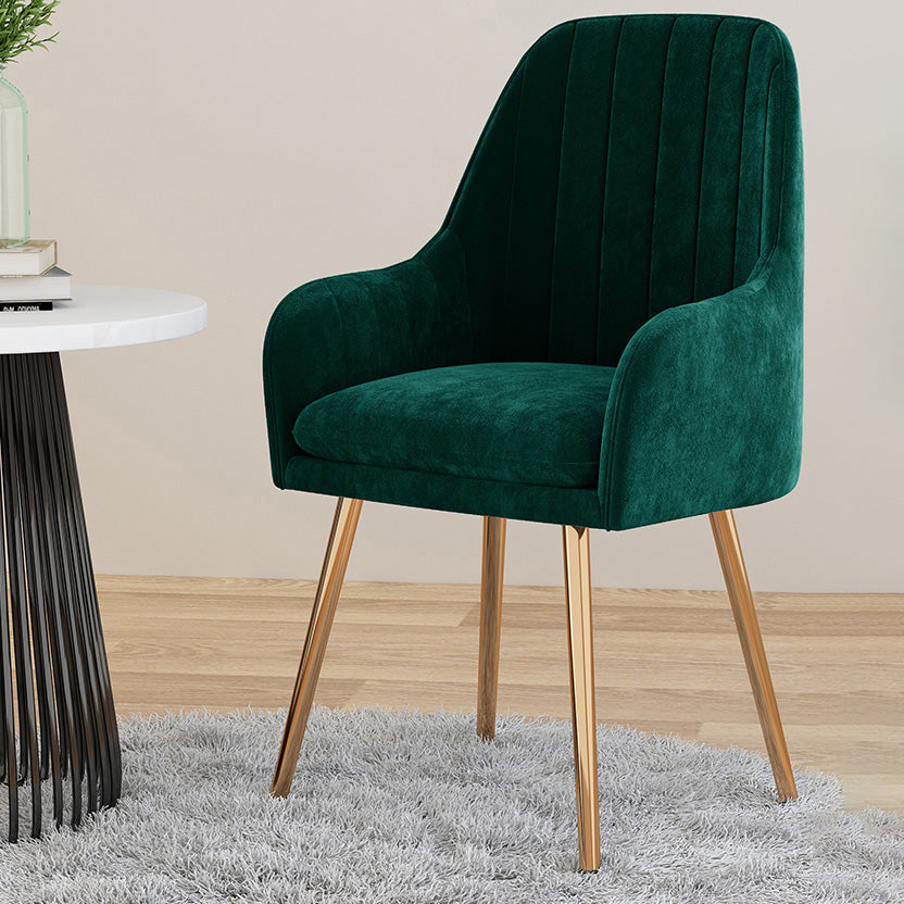 Silla de comedor tapizada de estilo escandinavo, silla de comedor individual con respaldo sólido para el hogar