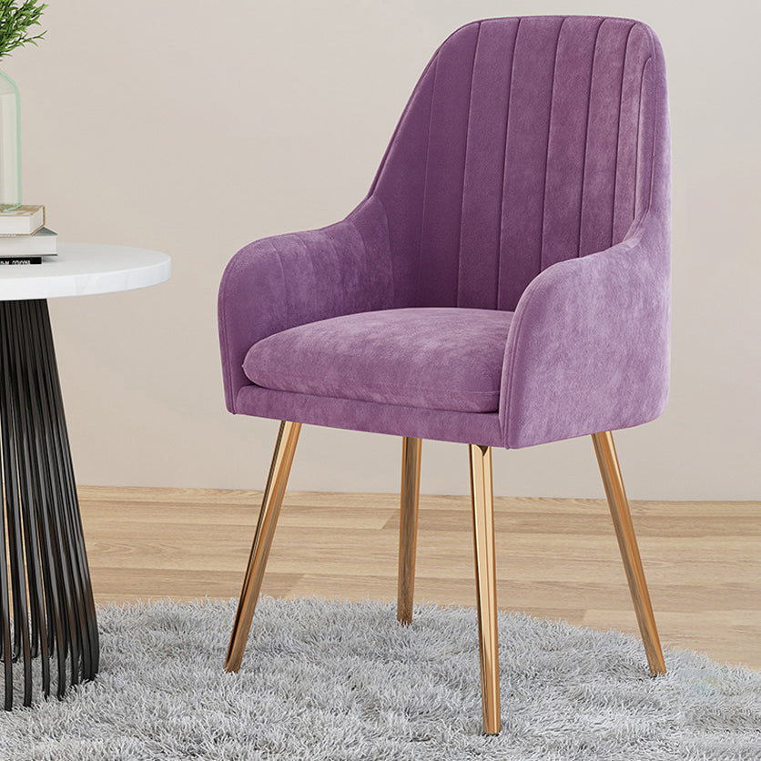 Silla de comedor tapizada de estilo escandinavo, silla de comedor individual con respaldo sólido para el hogar