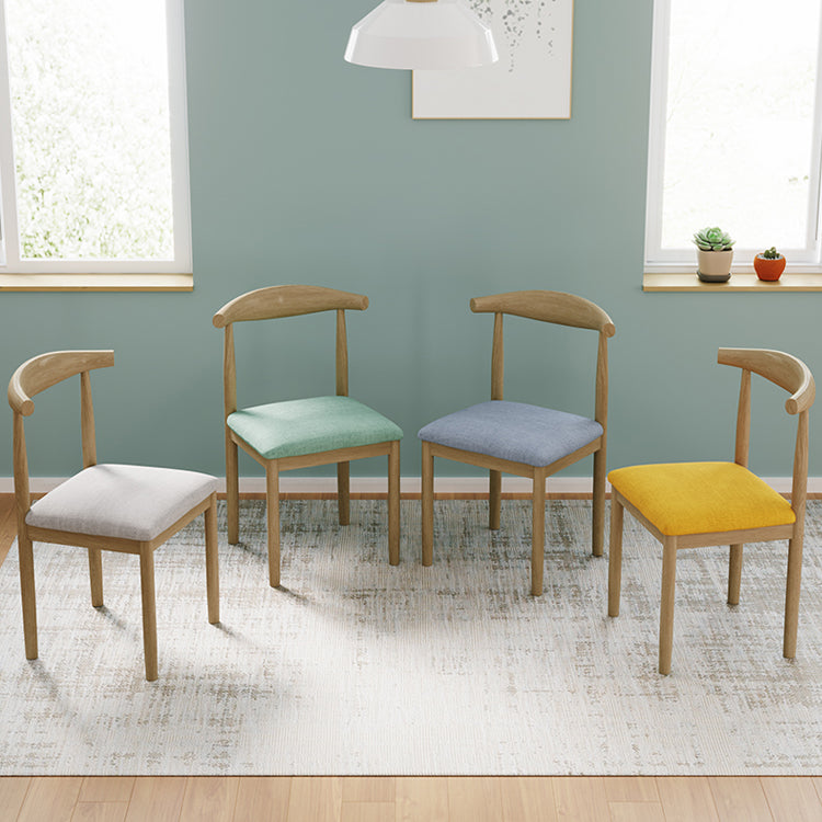 Chaise de salle à manger intérieure et extérieure moderne, chaise d'appoint de salle à manger à dossier ouvert sans accoudoirs en métal