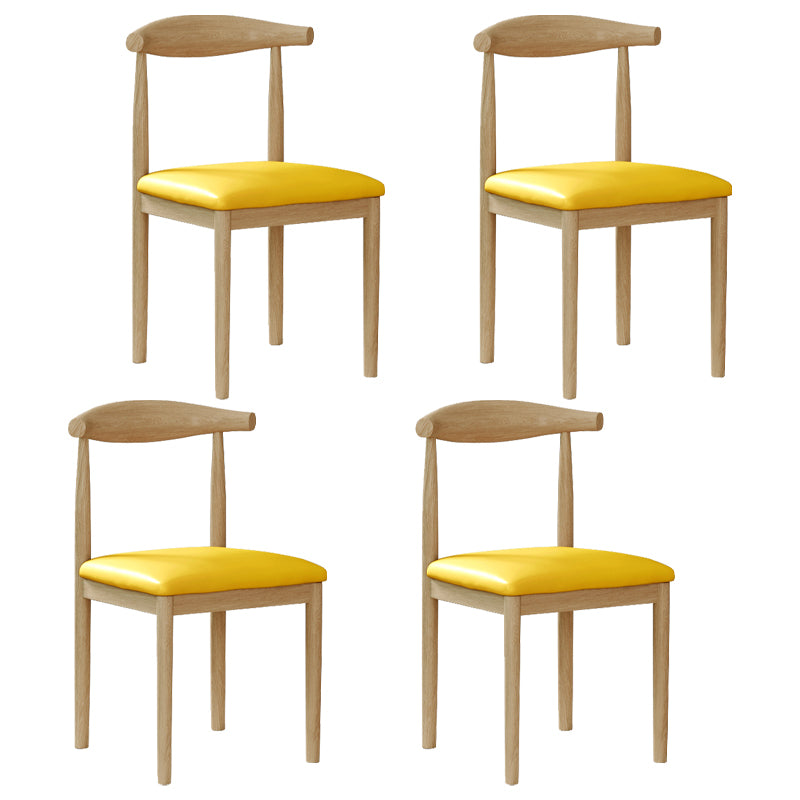 Chaise de salle à manger intérieure et extérieure moderne, chaise d'appoint de salle à manger à dossier ouvert sans accoudoirs en métal