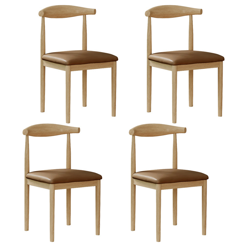 Chaise de salle à manger intérieure et extérieure moderne, chaise d'appoint de salle à manger à dossier ouvert sans accoudoirs en métal