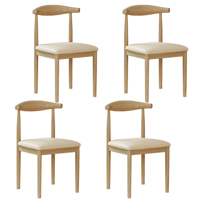Chaise de salle à manger intérieure et extérieure moderne, chaise d'appoint de salle à manger à dossier ouvert sans accoudoirs en métal