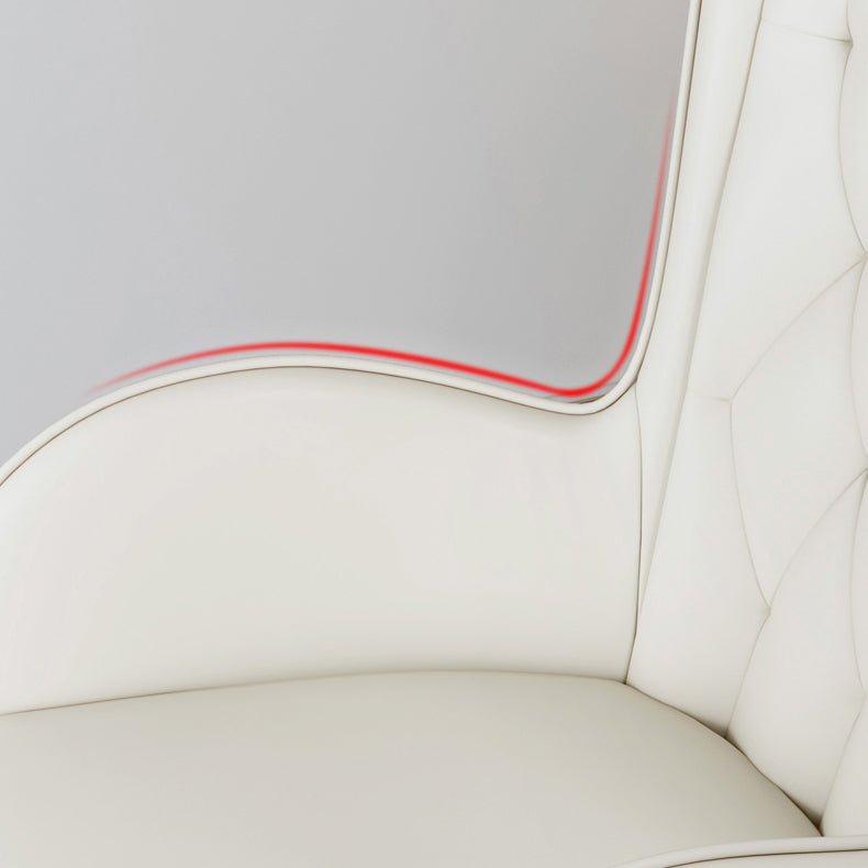 Nordic Metal Dining Room Chair Upholstered Linen Fabric Arm Single Chair for Restaurant