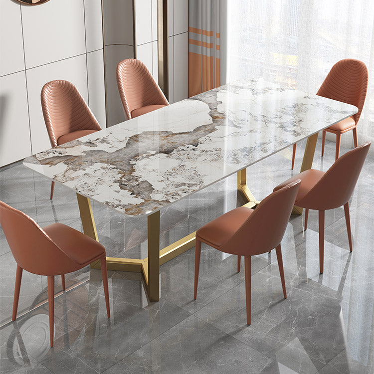 Chaise de salle à manger en métal de style contemporain Parsons, chaises d'appoint sans accoudoirs pour cuisine