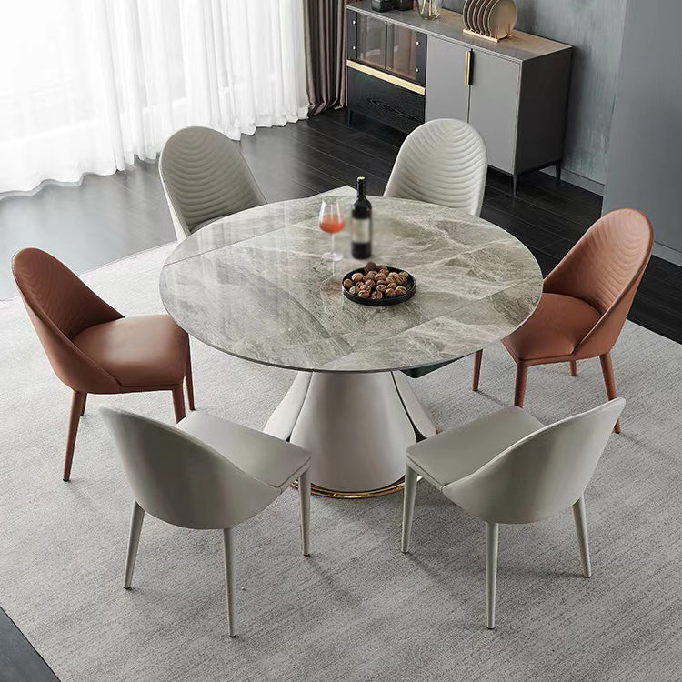 Chaise de salle à manger en métal de style contemporain Parsons, chaises d'appoint sans accoudoirs pour cuisine