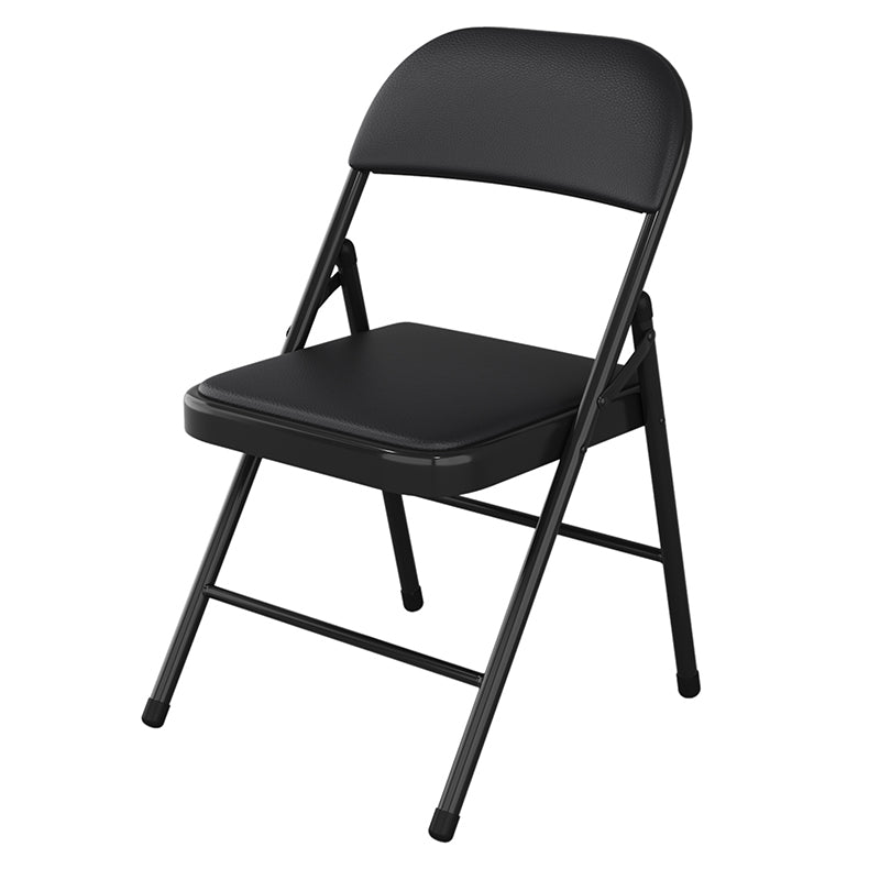 Silla lateral plegable tapizada con acabado mate, respaldo abierto contemporáneo, silla de comedor