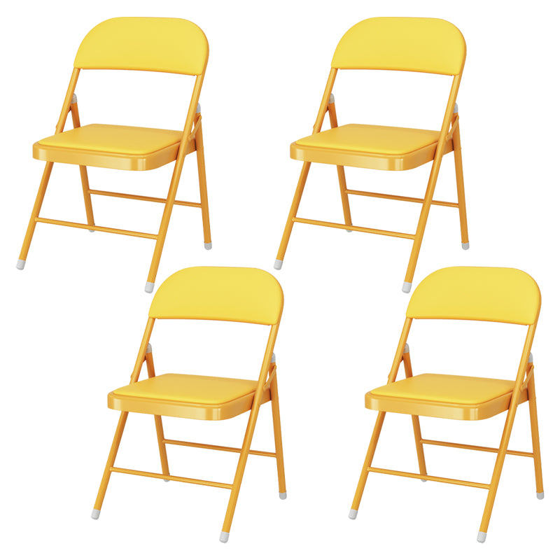 Silla lateral plegable tapizada con acabado mate, respaldo abierto contemporáneo, silla de comedor