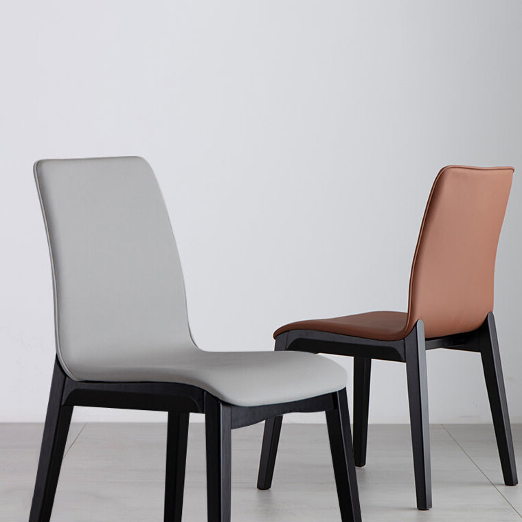 Silla auxiliar industrial tapizada para el hogar Parsons Silla de comedor con acabado mate (juego de 2)