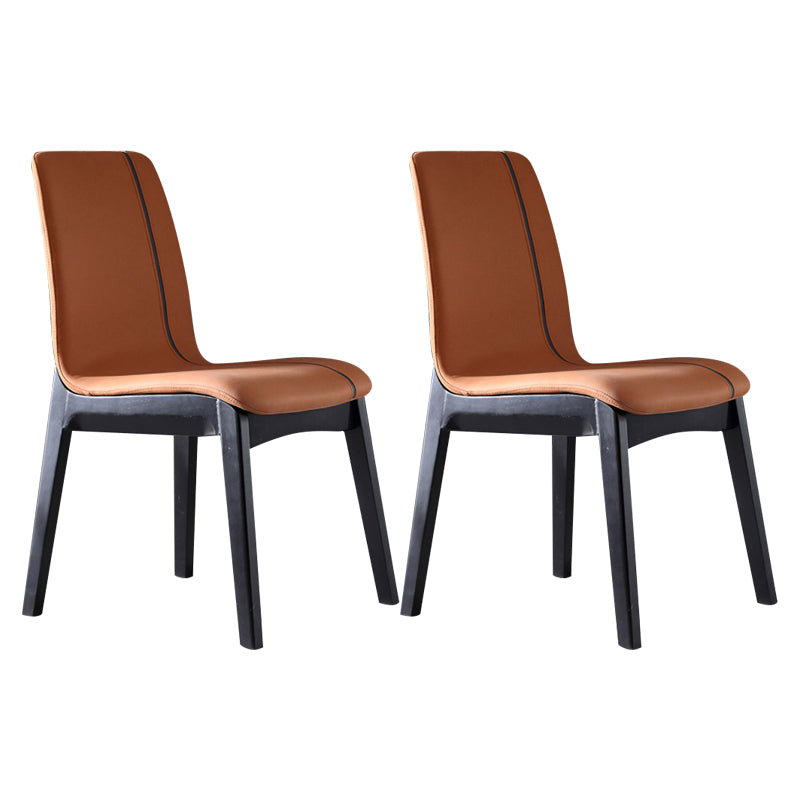 Silla auxiliar industrial tapizada para el hogar Parsons Silla de comedor con acabado mate (juego de 2)