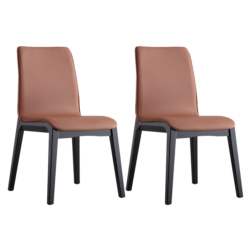 Silla auxiliar industrial tapizada para el hogar Parsons Silla de comedor con acabado mate (juego de 2)