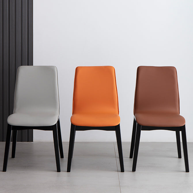 Silla auxiliar industrial tapizada para el hogar Parsons Silla de comedor con acabado mate (juego de 2)