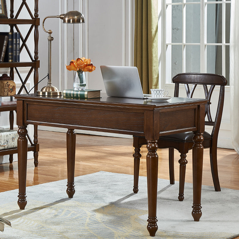 Mesa de goma rectangular de madera de madera de madera maciza de mediados de siglo de mediados de siglo