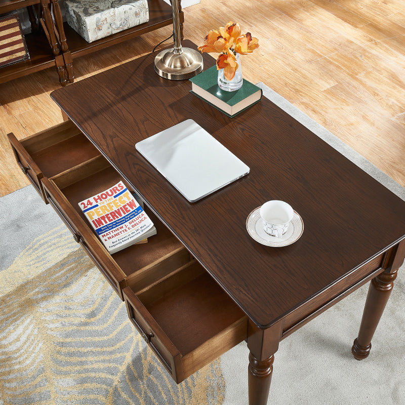 Mesa de goma rectangular de madera de madera de madera maciza de mediados de siglo de mediados de siglo
